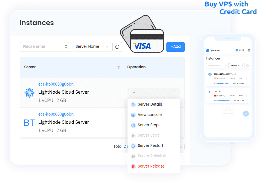 Оплата счетов VPS с помощью вашей кредитной карты